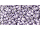 TOHO Glass Seed Bead, Size 11, 2.1mm, PermaFinish - Silver-Lined Milky Alexandrite (Tube)