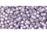 TOHO Glass Seed Bead, Size 11, 2.1mm, PermaFinish - Silver-Lined Milky Alexandrite (Tube)