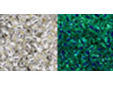 TOHO Glass Seed Bead, Size 11, 2.1mm, Glow In The Dark - Silver-Lined Crystal/Glow Green (Tube)