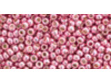 TOHO Glass Seed Bead, Size 11, 2.1mm, PermaFinish - Galvanized Pink Lilac (Tube)