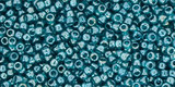 TOHO Glass Seed Bead, Size 15, 1.5mm, Transparent-Lustered Teal (tube)
