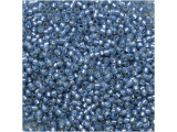 TOHO Glass Seed Bead, Size 15, 1.5mm, Silver-Lined Milky Montana Blue (Tube)