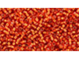 TOHO Glass Seed Bead, Size 15, 1.5mm, Silver-Lined Lt Siam Ruby (Tube)