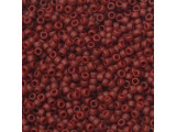 TOHO Glass Seed Bead, Size 15, 1.5mm, Semi Glazed - Dk Red (Tube)