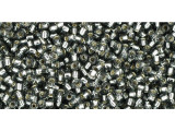 TOHO Glass Seed Bead, Size 15, 1.5mm, Silver-Lined Gray (Tube)