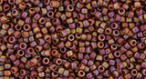 TOHO Glass Seed Bead, Size 15, 1.5mm, Semi Glazed Rainbow - Burnt Orange (tube)