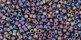 TOHO Glass Seed Bead, Size 15, 1.5mm, Matte-Color Iris - Purple (tube)