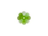 With this PRESTIGE Crystal Components Margarita bead in Fern Green you can highlight any idea with bright color and fun shape. Made from faceted Austrian crystal, this darling flower-shaped bead features multiple petals comprised of precise-cut facets that allow it to sparkle at any angle. The simple secret of its versatility lies in the fact that its hole is in the very center, allowing for use as a as either a spacer bead or a sew-on component. This Fern Green color will give your designs a warm, vibrant green touch perfect to pair with earthly elements.Sold in increments of 12