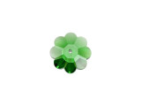Accent designs with some floral style using the PRESTIGE Crystal Components 3700 8mm Margarita bead in Dark Moss Green. This bead features a flower shape with the stringing hole in the center so you can use it as a sew-on stone for clothing or costumes, or as a spacer bead in your jewelry creations. You'll love seeing these beads within your designs. This lovely bead displays a deep green color inspired by genuine gemstones.Sold in increments of 12