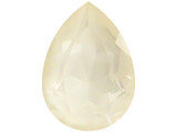 You'll love lighting up your designs with this PRESTIGE Crystal Components fancy stone. This stone features a faceted back perfect for beaded bezel designs, as well as a faceted front that highlights the beautiful shape and color wonderfully. The combination of the elegant shape and precise facets makes this pear stone a beautiful work of art. You can embed this stone into epoxy clay, use it in a setting, seed bead around it, and more. It does not have a stringing hole, so get creative. This crystal features a white linen color accented with the shine of the Ignite effect. The Ignite effect is perfect for unfoiled crystals, as it subtly highlights the crystal facets on the reverse side and produces an intense sparkle at the front.