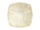 Bring soft elegance to your designs with this PRESTIGE Crystal Components fancy stone in Crystal Linen Ignite. This stone features a pointed back. The front features traditional facets that highlight the beautiful shape and color wonderfully. The rounded square shape gives a soft feel. You can embed this stone into epoxy clay, use it in a setting, seed bead around it, and more. It does not have a stringing hole, so get creative. The Ignite effect is perfect for unfoiled crystals, as it subtly highlights the crystal facets on the reverse side and produces an intense sparkle at the front. Add this crystal to your designs for a stunning level of sophistication.