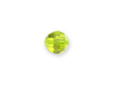 Put a vibrant touch on your style with this PRESTIGE Crystal Components crystal faceted round. Displaying a classic round shape and multiple facets, this bead can be added to any project for a burst of sparkle. The simple yet elegant style makes this bead an excellent supply to have on hand, because you can use it nearly anywhere. This bead is the perfect size for matching necklace and bracelet sets. It features a citrus green color.Sold in increments of 6