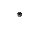 Displaying a classic round shape and multiple facets, this bead can be added to any project for a burst of sparkle. The simple yet elegant style makes this bead an excellent supply to have on hand, because you can use it nearly anywhere. This small bead features a black color with a metallic, silvery gleam.Sold in increments of 12