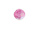 Displaying a classic round shape and multiple facets, this bead can be added to any project for a burst of sparkle. The simple yet elegant style makes this bead an excellent supply to have on hand, because you can use it nearly anywhere. This eye-catching bead features sweet pink color with an iridescent finish that adds rainbow tones.Sold in increments of 6