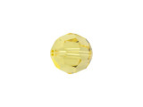 Displaying a classic round shape and multiple facets, this bead can be added to any project for a burst of sparkle. The simple yet elegant style makes this bead an excellent supply to have on hand, because you can use it nearly anywhere. This eye-catching bead features a sunshine yellow color full of cheerful sparkle.Sold in increments of 6