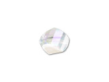 This PRESTIGE Crystal Components Helix bead is the perfect accent for your beaded jewelry creations. It features an irregular shape with spiraling rectangular facets creating a Helix look. It is versatile in size, so you can use it to decorate necklaces, bracelets, and even earrings. The multiple facets will create a sparkling look anywhere. This bead features a clear color with an iridescent finish that adds rainbow tones.Sold in increments of 6