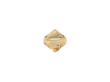 The golden color of this Light Colorado Topaz Bicone will give your designs a touch of beautiful warmth. This Bicone crystal from PRESTIGE Crystal Components features the cut with 12 facets for added sparkle and brilliance. This patented cut is beyond measure and just has to be seen to be truly appreciated. Make your designs pop with this gorgeous 6mm crystal Bicone today.Sold in increments of 12