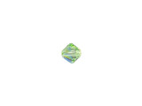 Elegant sparkle fills this PRESTIGE Crystal Components bead. This bead features the popular Bicone shape that tapers at both ends, much like a diamond. The multiple facets cut into the surface of the crystal create a sparkling effect that is sure to catch the eye. This bead is small in size, so you can use it between larger beads for a fun pop of color. The shimmer effect is a special coating specifically designed to capture movement. This effect adds brilliance, color vibrancy, and unique light refraction.Sold in increments of 24