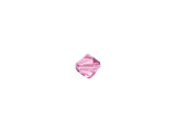 When you want to add a feminine touch to any piece, use this PRESTIGE Crystal Components 5328 4mm cut Bicone in Rose. This pastel pink crystal would beautifully complement any dark reds or purples in your collection. Use this small crystal as a spacer in your favorite necklace or bracelet designs, or make it a focal piece in your next set of earrings. Pair it with your favorite pendants or large beads, or string a few together for a beautiful floating necklace. The cut of this crystal makes it perfect for adding sparkle and shine to any piece. This patented cut is bursting with captivating brilliance and will provide you with gorgeous results.Sold in increments of 24