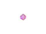 Elegant sparkle fills this PRESTIGE Crystal Components bead. This bead features the popular Bicone shape that tapers at both ends, much like a diamond. The multiple facets cut into the surface of the crystal create a sparkling effect that is sure to catch the eye. This bead is small in size, so you can use it between larger beads for a fun pop of color. The shimmer effect is a special coating specifically designed to capture movement. This effect adds brilliance, color vibrancy, and unique light refraction. The effect has been applied twice for even more brilliance.Sold in increments of 24