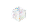 Put magical sparkle into your jewelry designs with this PRESTIGE Crystal Components cube bead. This modern bead features a cube shape with precision-cut facets for sparkle from every angle. This bead is perfect for creating a playful feel in your designs. Try it in necklaces, bracelets and even earrings. It's sure to add excitement to your style. It is bold in size, so showcase it in long necklace strands, bracelets, and more. It features clear color with an iridescent gleam that adds rainbow tones.