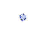 Bring geometric flair to your projects with this PRESTIGE Crystal Components cube bead. This modern bead features a cube shape with precision-cut facets for sparkle from every angle. This bead is perfect for creating a playful feel in your designs. Try it in necklaces, bracelets and even earrings. It's sure to add excitement to your style. This small bead can be used as a spacer in necklaces and bracelets or as an accent in earring designs. This crystal features a soft and elegant blue color.Sold in increments of 6