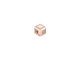 Create daring style with maximum sparkle using the PRESTIGE Crystal Components 5601 4mm faceted cube in Crystal Rose Gold. This modern bead features a cube shape with precision-cut facets for sparkle from every angle. This bead is perfect for creating a playful feel in your designs. This small bead can be used as a spacer in necklaces and bracelets. It features a dusky rose color tinged with a glitter of gold. The metallic color is shiny and reflective, drawing the eye at every turn. Crystal Rose Gold is a delicate and elegant coating that is best suited for use in necklaces.Sold in increments of 6