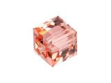 Bring geometric flair to your projects with this PRESTIGE Crystal Components cube bead. This modern bead features a cube shape with precision-cut facets for sparkle from every angle. This bead is perfect for creating a playful feel in your designs. Try it in necklaces, bracelets and even earrings. It's sure to add excitement to your style. This bead is versatile in size, so you can use it in necklaces, bracelets, and earrings. The delightful Rose Peach shade will conjure up the delicate image of a cherry blossom combined with the sweet smell of an English rose, so try it with cream and soft brown components.Sold in increments of 6