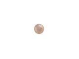 Your designs will stand out with this PRESTIGE Crystal Components crystal pearl. This crystal pearl features a smooth, round surface that will accent any jewelry design with a dash of timeless elegance. Pearls are always classic choices for designs and exude sophistication and luxury. This faux pearl has a crystal core that makes it heavier. Its pearl coating is similar to a natural pearl luster and is consistent in color. This small pearl features a peachy gold luster.Sold in increments of 100