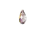 Drop elegant style into your designs with the PRESTIGE Crystal Components 6010 13x6.5mm Briolette pendant in Crystal Lilac Shadow. This teardrop-shaped pendant is crafted with multiple diamond-shaped facets for brilliant sparkle. With its top-drilled stringing hole, this piece is great for dangling from designs. Dangle this pendant from necklaces and earrings for sophisticated style. This pendant displays a violet purple color accented with a metallic coating containing real gold.