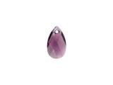 Create an elegant and regal display with this purple PRESTIGE Crystal Components pendant. This lovely pendant features a simple pear shape and is covered in precise-cut facets that sparkle brilliantly. The teardrop-like shape will add sophistication to any necklace design and the Austrian crystal will glitter like no other. Use it with a bail to ensure your pendant hangs straight and even.