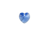 Enchant designs in brilliant blue color with this heart pendant in Sapphire from PRESTIGE Crystal Components. Featuring a rich blue hue, this crystal displays cut facets which reflect light with incredible brilliance. Try accenting it with black components and freshwater pearls for an elegant result perfect for a special night out.Sold in increments of 3