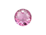 You'll love the sweet look of this PRESTIGE Crystal Components pendant. This pendant is an adaptation to the chaton shape and features 49 facets in a gemstone-inspired design. It's sure to elevate your style with its fine-jewelry look. The truly versatile design will work in glamorous styles or even more earthy designs. This bold pendant displays lovely pink color. Use it in birthstone jewelry for the month of October.Sold in increments of 3