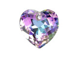 Add a modern and romantic symbol to your style with this PRESTIGE Crystal Components Heart Cut pendant. This pendant will promote a sense of everyday passion in your jewelry projects, making each design enduring and iconic. The beautiful crystal pendant sparkles at every angle. Showcase this bold pendant in sophisticated necklace designs. This crystal features a dance of sweet purple, blue, and green colors.