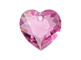 Add a modern and romantic symbol to your style with this PRESTIGE Crystal Components Heart Cut pendant. This pendant will promote a sense of everyday passion in your jewelry projects, making each design enduring and iconic. The beautiful crystal pendant sparkles at every angle. Showcase this bold pendant in sophisticated necklace designs. This crystal features blushing pink color.