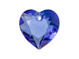 Add a modern and romantic symbol to your style with this PRESTIGE Crystal Components Heart Cut pendant. This pendant will promote a sense of everyday passion in your jewelry projects, making each design enduring and iconic. The beautiful crystal pendant sparkles at every angle. Showcase this bold pendant in sophisticated necklace designs. This crystal features regal blue color.