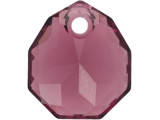 Let your designs shine with this PRESTIGE Crystal Components 6436 Majestic Pendant. This pendant features a wide teardrop-like shape with angular facets. These facets catch the light and make this pendant really sparkle. There is a stringing hole at the top of the pendant, so it is easy to add it to your designs. This pendant features an Amethyst color.