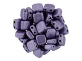 CzechMates Glass 6mm ColorTrends Saturated Metallic Ballet Slipper Two-Hole Tile Bead Strand