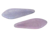 CzechMates Glass 2-Hole Dagger Spear Beads 16x5mm - Opaque Amethyst Luster