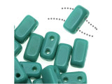 CzechMates Glass 2-Hole Rectangle Brick Beads 6x3mm - Persian Turquoise