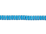 CzechMates Glass 3 x 6mm ColorTrends Saturated Metallic Marina 2-Hole Brick Bead Strand