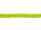 CzechMates Glass 3 x 6mm Opaque Olive 2-Hole Brick Bead Strand