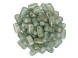 CzechMates Glass 3 x 6mm Halo Heavens 2-Hole Brick Bead Strand