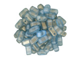 CzechMates Glass 3 x 6mm Halo Shadows 2-Hole Brick Bead Strand