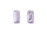 CzechMates Glass 3 x 6mm ColorTrends Saturated Metallic Ballet Slipper 2-Hole Brick Bead Strand