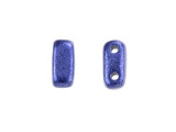 CzechMates Glass 3 x 6mm ColorTrends Saturated Metallic Ultra Violet 2-Hole Brick Bead Strand