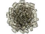 CzechMates Glass 3 x 6mm ColorTrends Transparent Sharkskin 2-Hole Brick Bead Strand