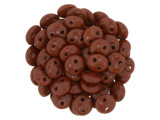 CzechMates Glass 6mm Umber 2-Hole Lentil Bead Strand