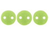 Add hints of colorful style to projects with the CzechMates glass 6mm honeydew two-hole lentil beads. Available by the strand, these beads feature a puffed disc shape with two stringing holes. It's a great option for bead weaving, stringing and embroidery. These pressed Czech glass beads are softly rounded, so they won't cut your thread. They are sure to add stability, definition and shape to designs. These beads display a bright melon green color full of tropical style. 
