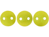 CzechMates Glass 6mm Pacifica Honeydew 2-Hole Lentil Bead Strand